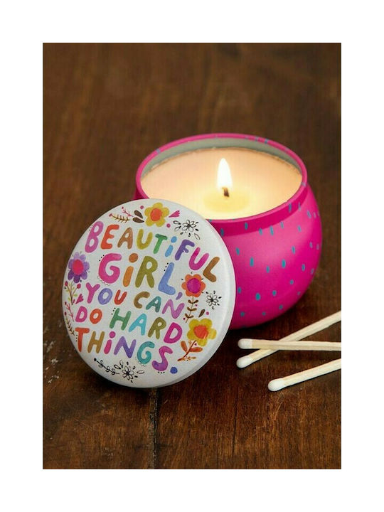 Natural Life Scented Candle Beautiful Girl You Can Jar Fuchsia 125gr 1pcs