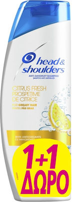 Head & Shoulders Citrus Fresh Șampoane împotriva Mătreții pentru Uleios Păr 2x360ml