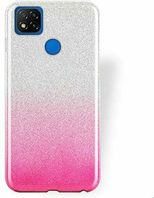 Forcell Shining Silicone Back Cover Clear / Pink (Redmi 9C)