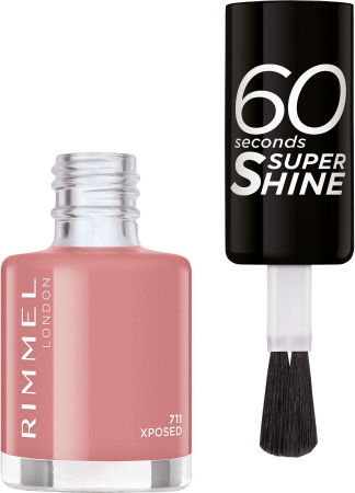 Rimmel 60 Seconds Super Shine Polish Glossy Βερνίκι Νυχιών Μακράς Διαρκείας Quick Dry Ροζ 8ml