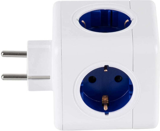 GloboStar PowerCube with Surge Protection 4 Positions with 2 USB-A