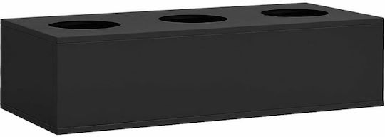 Double-leaf Metallic Outdoor Storage Cabinet with Locking Capability with 1 Shelf Anthracite 90x40x102 cm