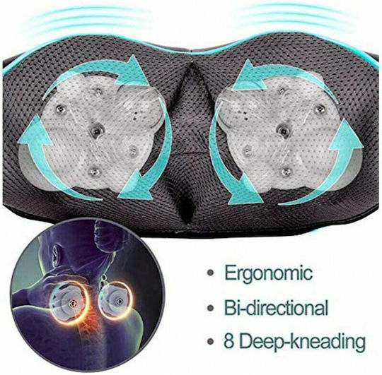 YD-8018 Blue Massage Device Shiatsu for the Neck with Infrared Heat Blue