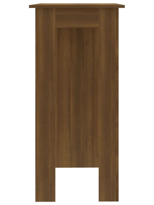Table Bar Wooden Brown Oak 102x50x103.5cm