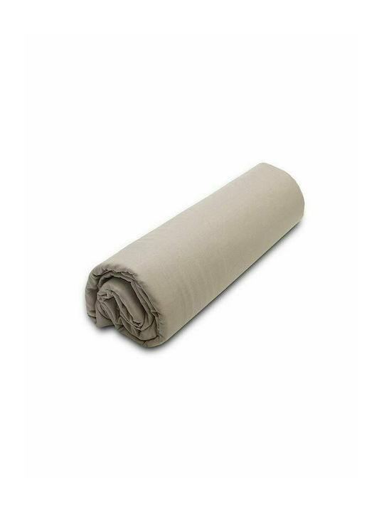 Sunshine Sheet for Single Bed with Elastic 100x200+20cm. 23 Mocha