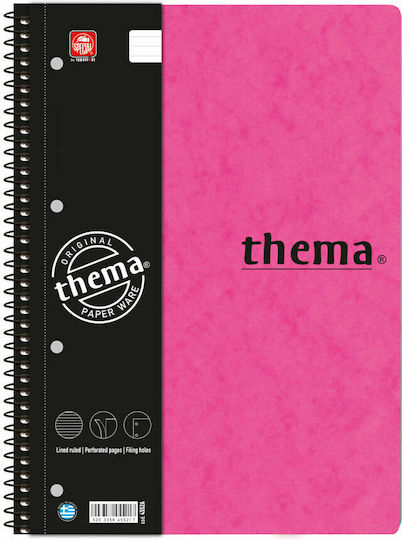 Typotrust Spiral Notebook Ruled A4 5 Subjects Light Blue 1pcs