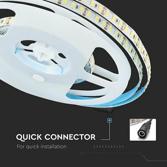 V-TAC Ταινία LED 12V Ψυχρό Λευκό Φως 5m Τύπου SMD2835