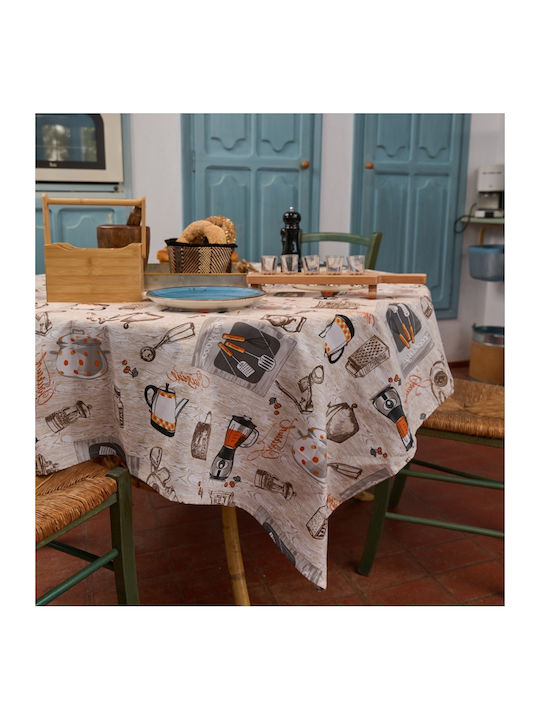 Cokitex Tablecloth Cook Red 140x220cm