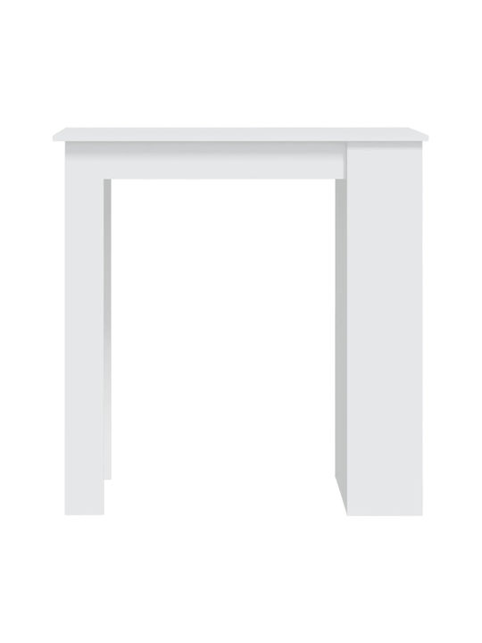 Table Bar Wooden White 102x50x103.5cm