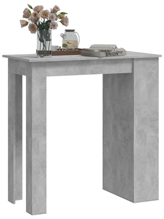 Table Bar Wooden Grey Concrete 102x50x103.5cm