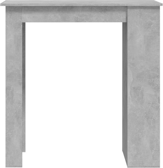 Table Bar Wooden Grey Concrete 102x50x103.5cm