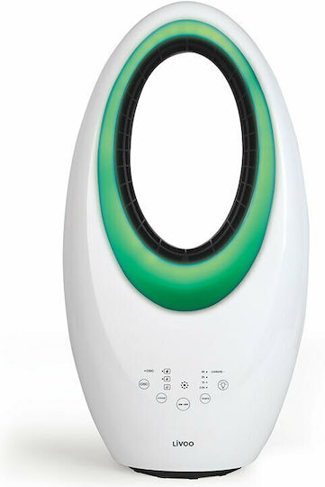 Livoo DOM450 Вентилатор Без Перки 40W с Дистанционно Многоцветен