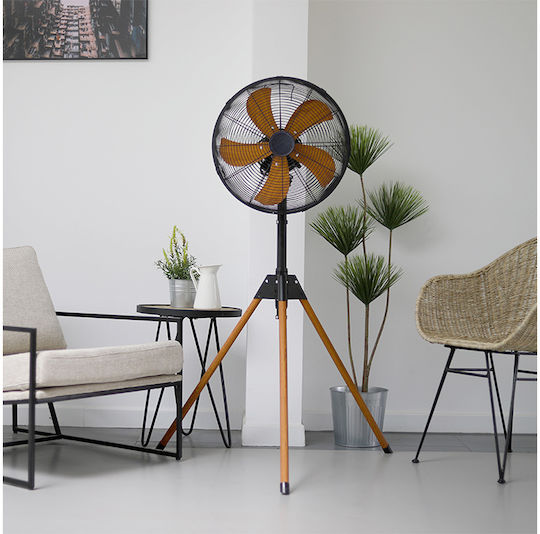 Livoo DOM446 Ανεμιστήρας Ορθοστάτης 50W Διαμέτρου 40cm Καφέ