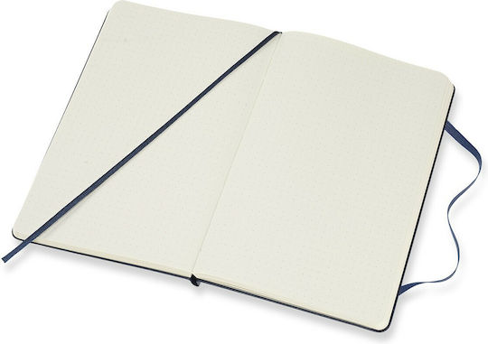 Moleskine Colecția Clasic Caiet Jurnal Bullet 120 Foi cu Copertă Dură și Cauciuc Albastru
