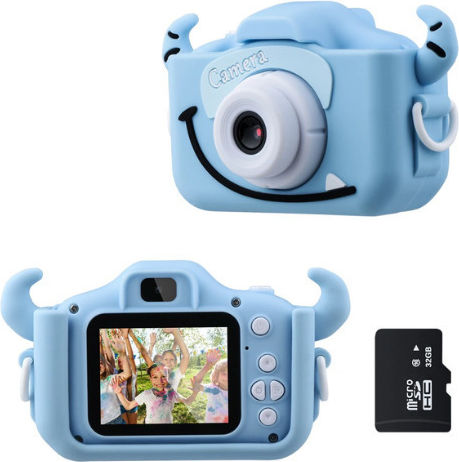 Q1 Kitty Kids Детски Фотоапарат 12МР Син