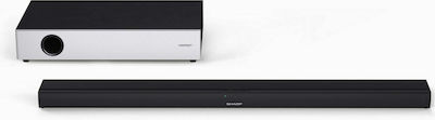 Sharp HT-SBW160 Саундбар 2.1 Bluetooth и HDMI 360W с Безжичен Субуфер и Дистанционно Черен