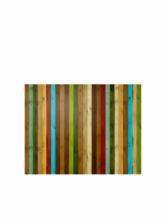 Fototapet de Perete 200x154cm Wooden rainbow Tesatura