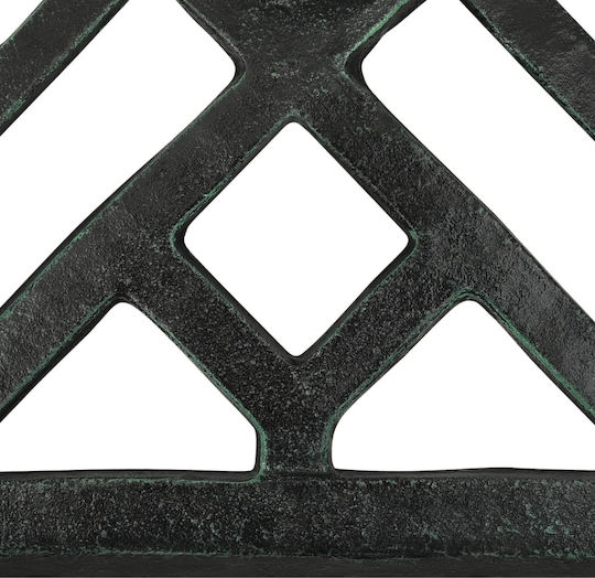 vidaXL Stand de umbrelă din Fontă în Culoare Verde 44x44x31cm