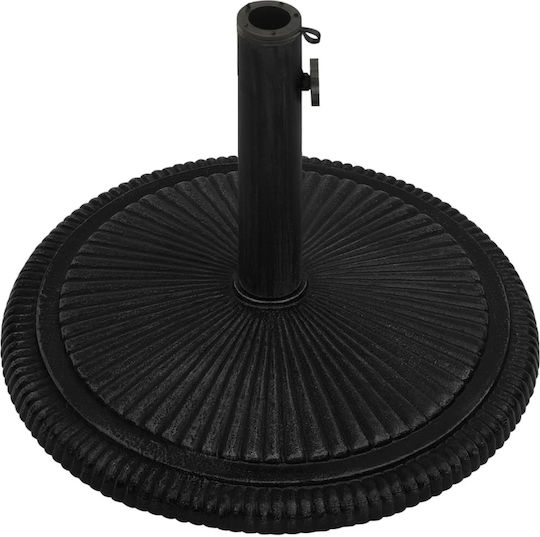 vidaXL Stand de umbrelă din Fontă în Culoare Negru 45x45x30cm
