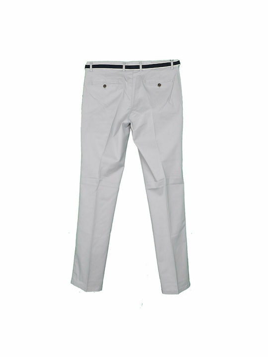 NEW YORK TAILORS 004.22.TOBY 46 Men's Chinos Trousers Ice Grey