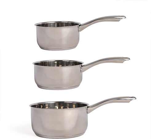 Livoo Stainless Steel Pots Set Silver 3 Pieces