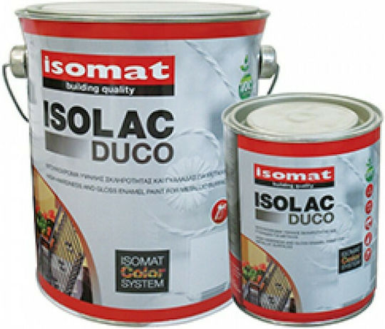 Isomat Цвят на лака Разтворимо Isolac Duco 0.75лт Черно Сатен