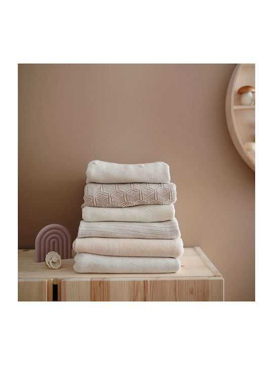 Mushie Baby Blanket Nursery Swaddling Ribbed 80x100cm Mushie Baby Blanket Nursery Swaddling Ribbed 80x100cm
