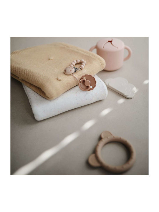Mushie Blanket Nursery Swaddling Blankets Pointelle Cotton Pink 80x100cm