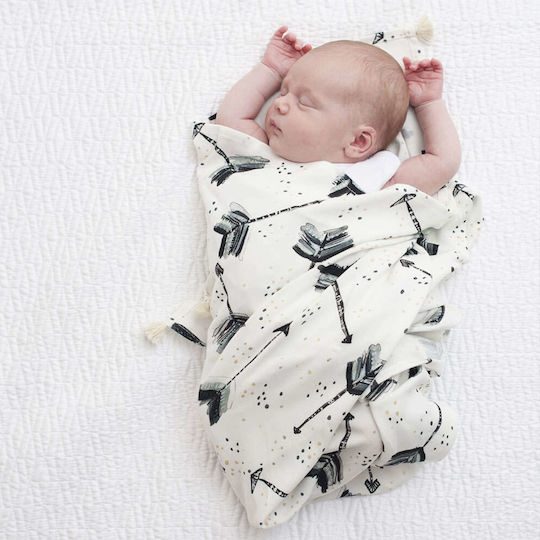 La Millou Fly me to the Moon Musselin-Kuscheldecke Rosa 100x120cm.