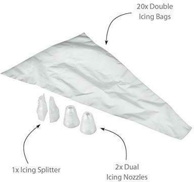 Metaltex Pastry Bag Set Silicone 23 Pieces