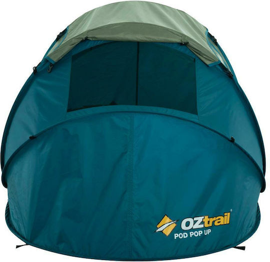 OZtrail Pod Tent 2P Summer Camping Tent Pop Up Blue For 2 People 230x120x95cm