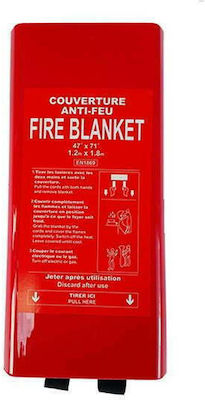 Mobiak Fireproof Blanket Certified EN1869 Hard PVC Case 1.8x1.2m