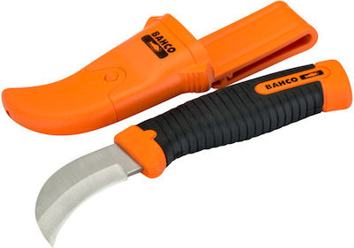 Bahco Lino Knife Orange with Blade made of Steel in Sheath