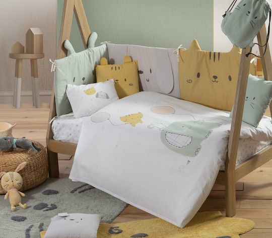 Nef-Nef Homeware Nursery Wall Banner Hello World Multicolour