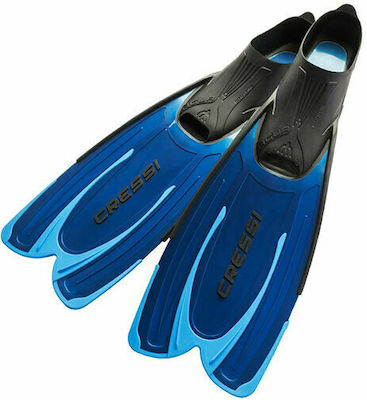 CressiSub Agua Fins Freediving / Fishing Fins Short Blue 45/46 CA206245