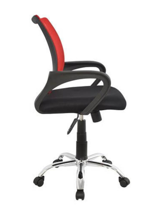 Stuhl Büro mit Armen Black / Red Homeplus