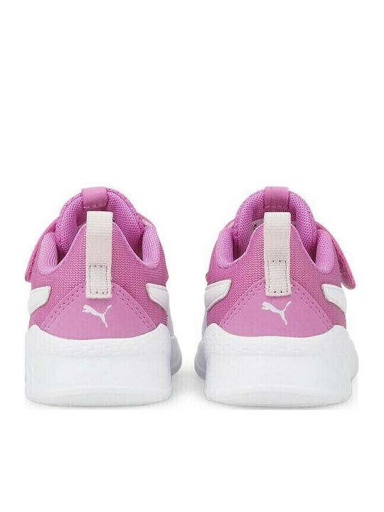 Anzarun Kids Sports Shoes Running with Hoop & Loop Closure Pink