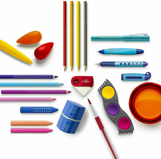 Faber-Castell Jumbo Grip Σετ Κηρομπογιές με 12 Χρώματα