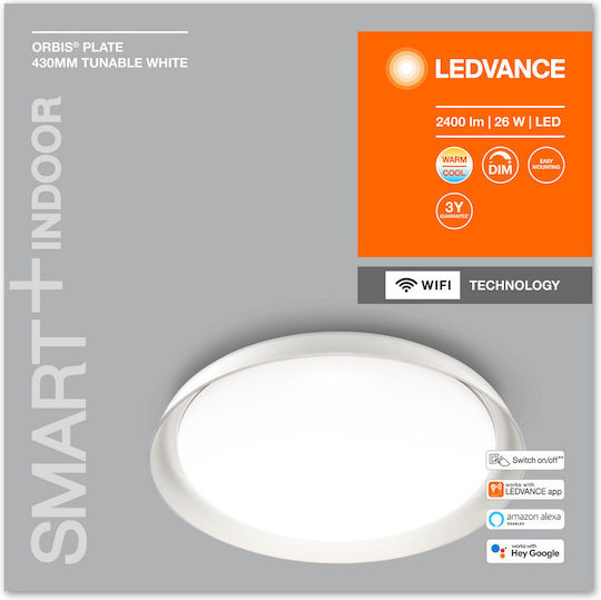 Ledvance Orbis Plate Smart Πλαφονιέρα 43εκ. LED Ledvance Orbis Plate Smart Πλαφονιέρα 43εκ. LED