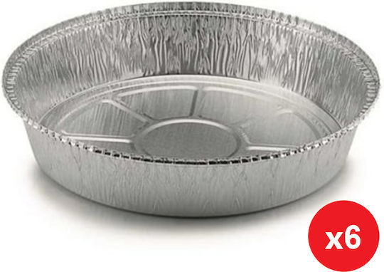 THalassinos Aluminiumbehälter Rund Alumin Form No.503 (6Stück)