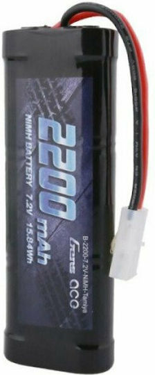 Gens Ace Плоска Батерия Никел-металхидридна Ni-MH 7.2V 2200mAh за RC Превозно Средство 2 Бройки