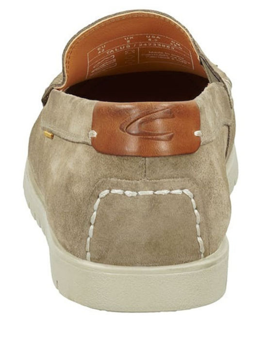 Men's Suede Moccasins Beige