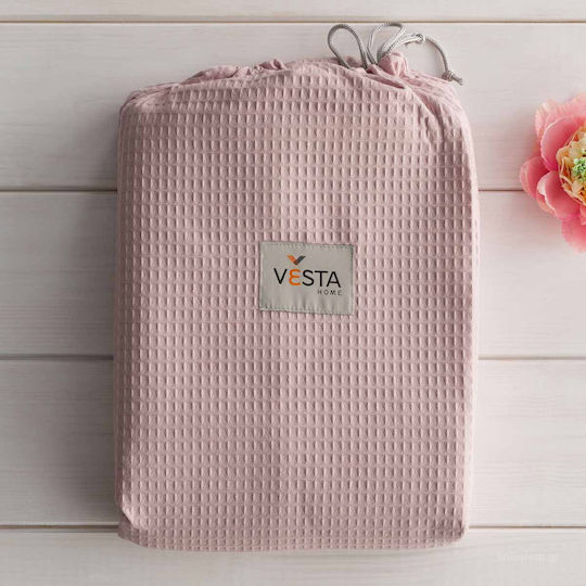 Vesta Home Κουβέρτα Ξενοδοχείου Υπέρδιπλη Πικέ Μωβ 230x250cm