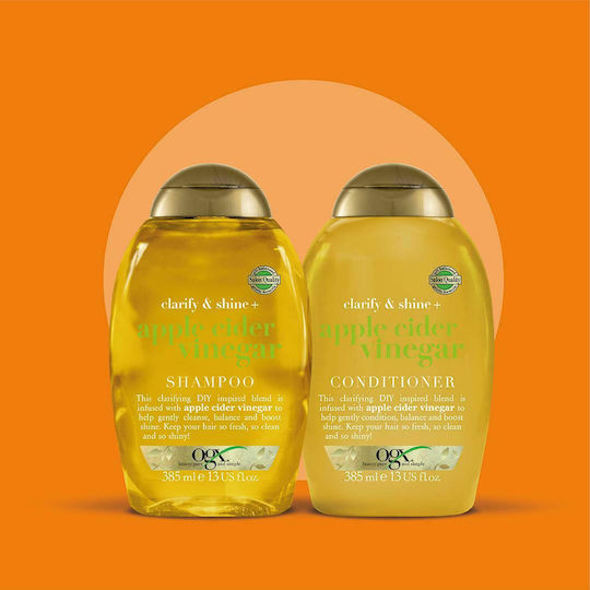 OGX Clarify & Shine Σαμπουάν για το Ευαίσθητο Τριχωτό για Όλους τους Τύπους Μαλλιών 385ml