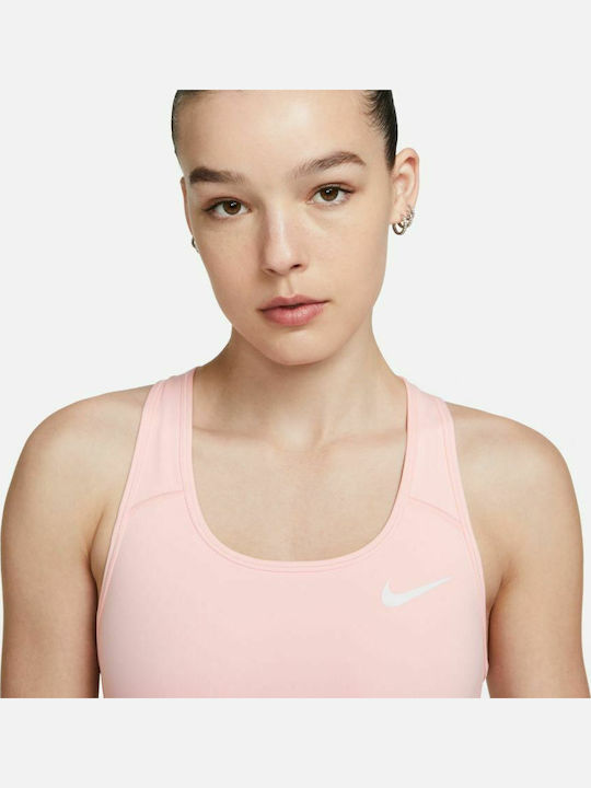 Swoosh Women's Athletic Sports Bra Pink
