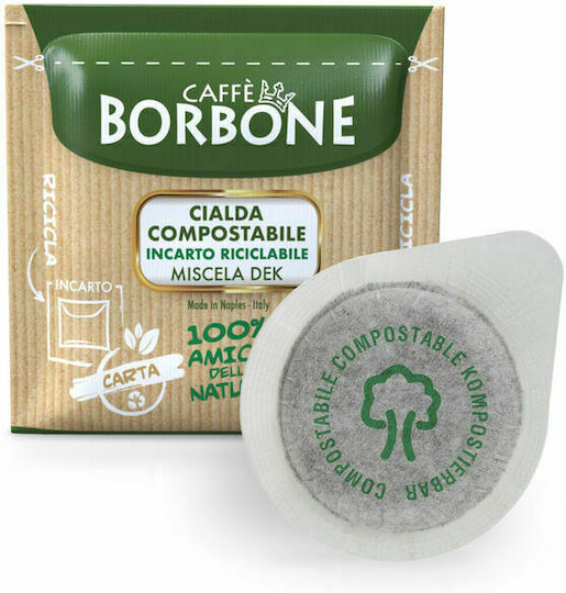 Caffe Borbone Capsules Espresso Decaffeine Compatible with Machine E.S.E. Pod 50caps,tobolek