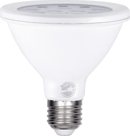 GloboStar Bec LED 12W pentru Soclu E27 și Formă PAR30 Alb natural 1356lm