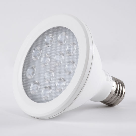 GloboStar LED Bulb 12W 95mm for Socket E27 and Shape PAR30 Warm White 1320lm
