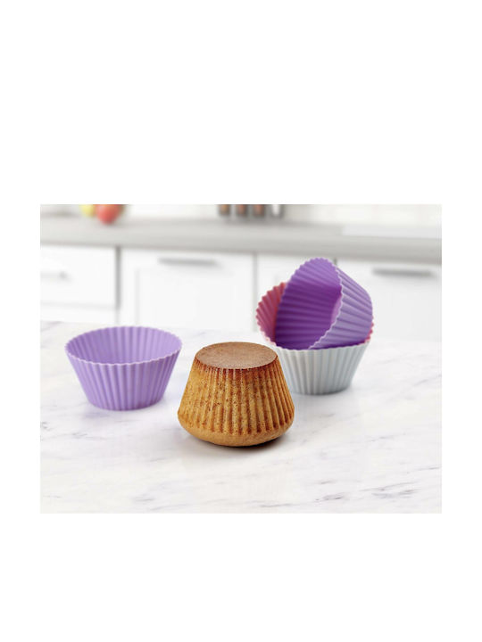 Viosarp No Coating Silicone Cupcakes & Muffins Baking Pan 6pcs