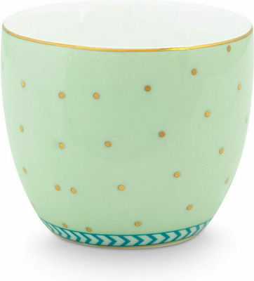 PiP Studio Porcelain Egg Cup Jolie Dots Green